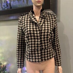 Chic Banana Republic Houndstooth Coat - Size XS